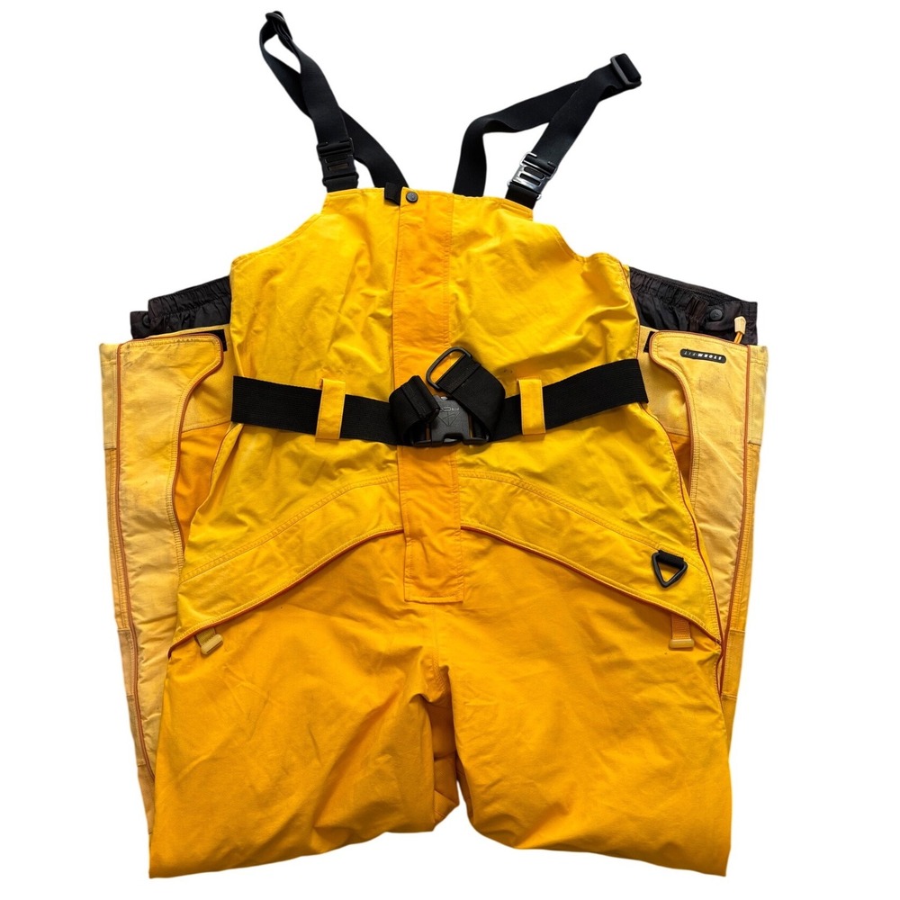 Vintage Nike ACG Yellow Storm Fit Overalls Ski Snow Pants Size L